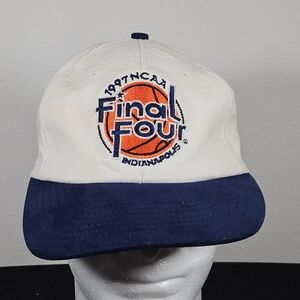 Vintage 1997 NCAA Basketball Final Four Indianapolis Cap White VTG NCAAction